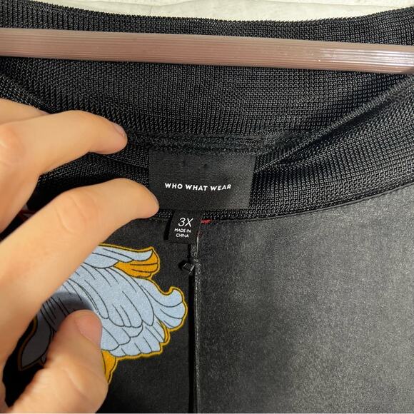 NWT Who What Wear Floral Knee Length Dress Size 3X - Picture 4 of 12